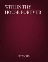Within Thy House Forever SSAA choral sheet music cover